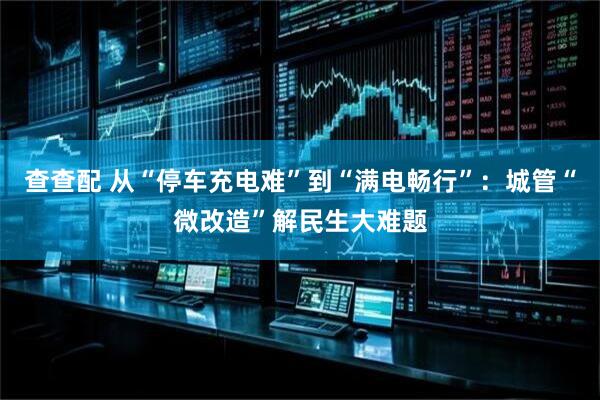 查查配 从“停车充电难”到“满电畅行”：城管“微改造”解民生大难题
