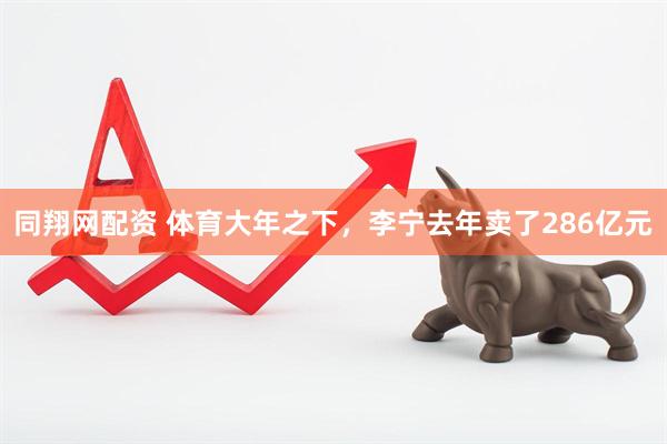 同翔网配资 体育大年之下，李宁去年卖了286亿元