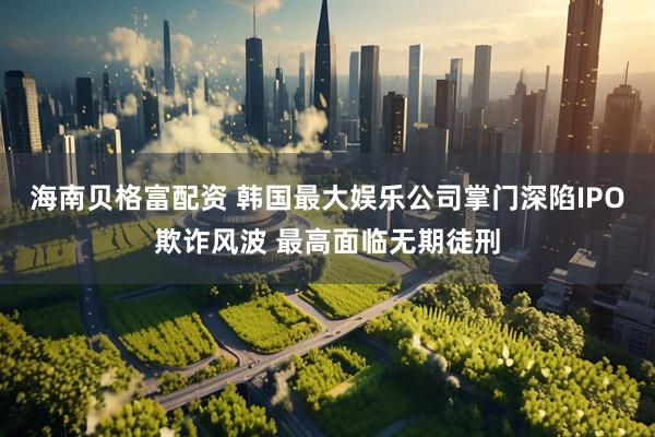 海南贝格富配资 韩国最大娱乐公司掌门深陷IPO欺诈风波 最高面临无期徒刑